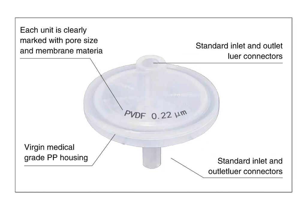 Hydrophilic PVDF Syringe Filter